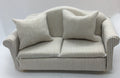 Dolls House Beige pinstripe Sofa - TRW006